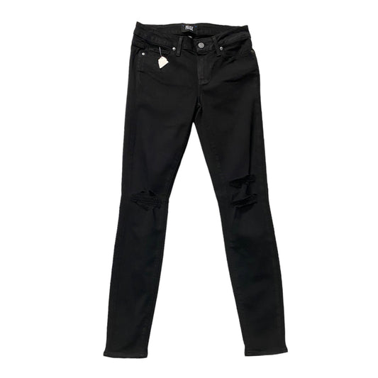 Black Denim Jeans Skinny Paige, Size 4