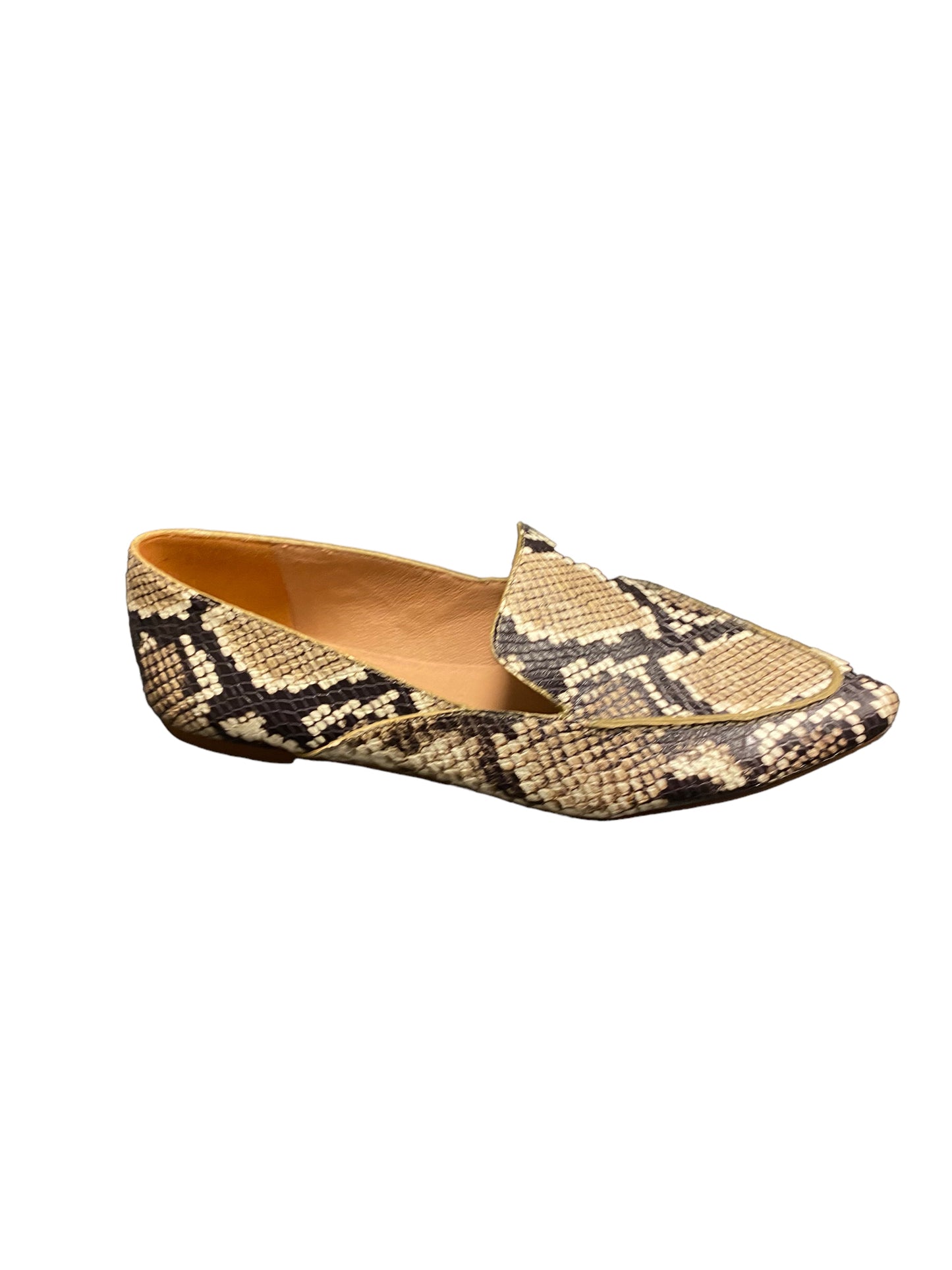 Snakeskin Print Shoes Flats Madewell, Size 7.5