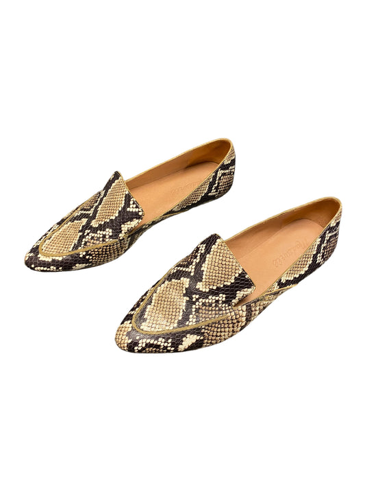 Snakeskin Print Shoes Flats Madewell, Size 7.5