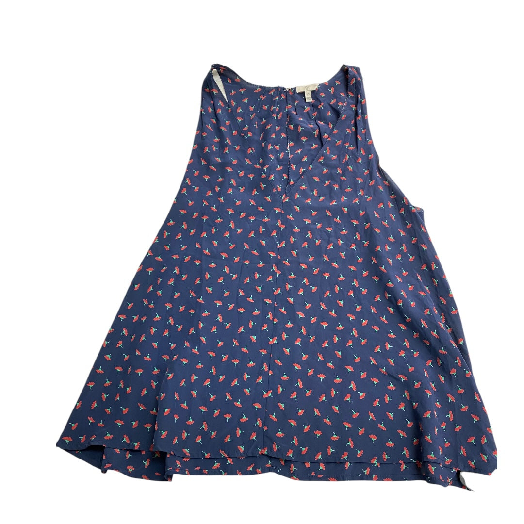 Top Sleeveless By Joie In Blue & Red, Size: Xs