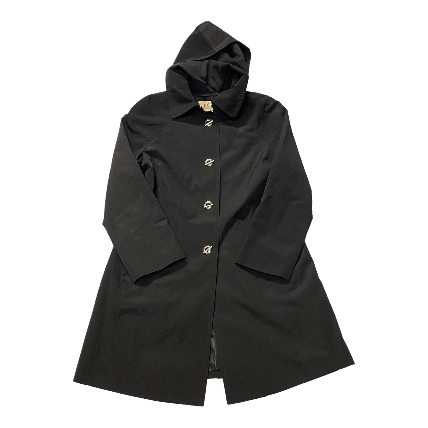 Black Coat Raincoat London Fog, Size S