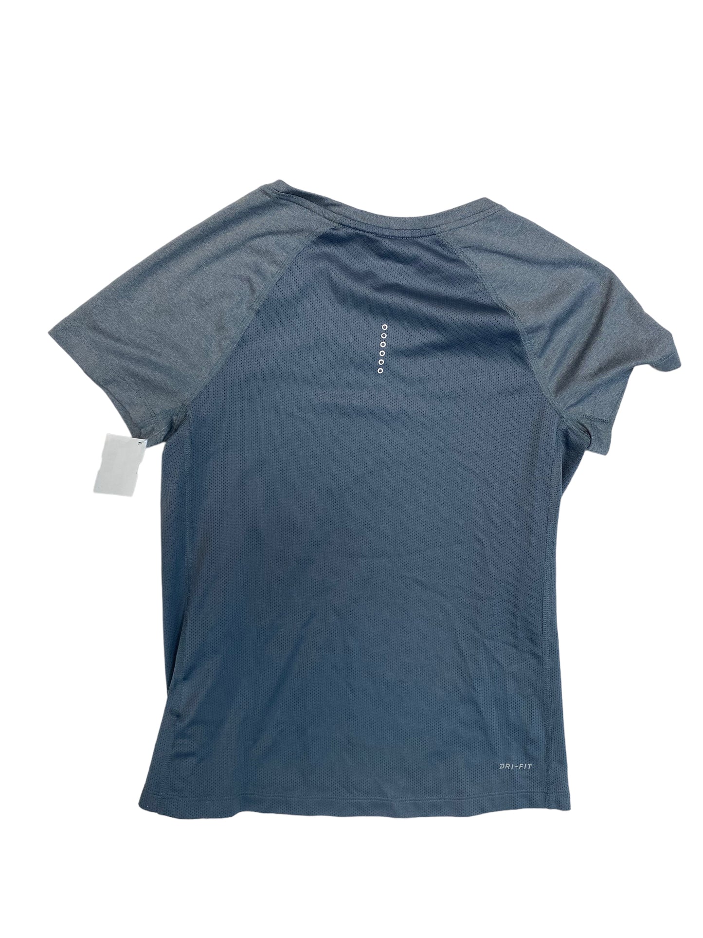 Athletic Top Short Sleeve By Nike In Blue, Size: S