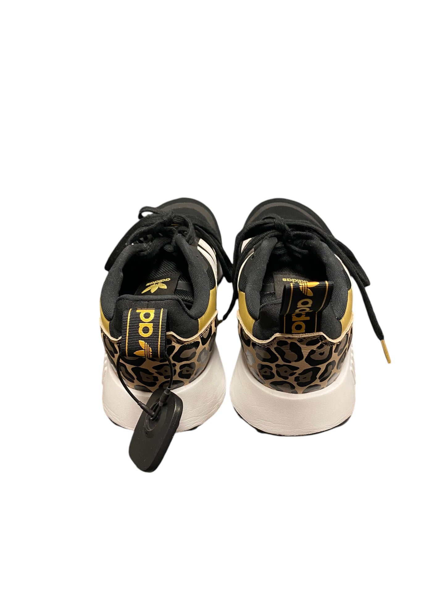 Shoes Athletic By Adidas In Black & Gold, Size: 8.5