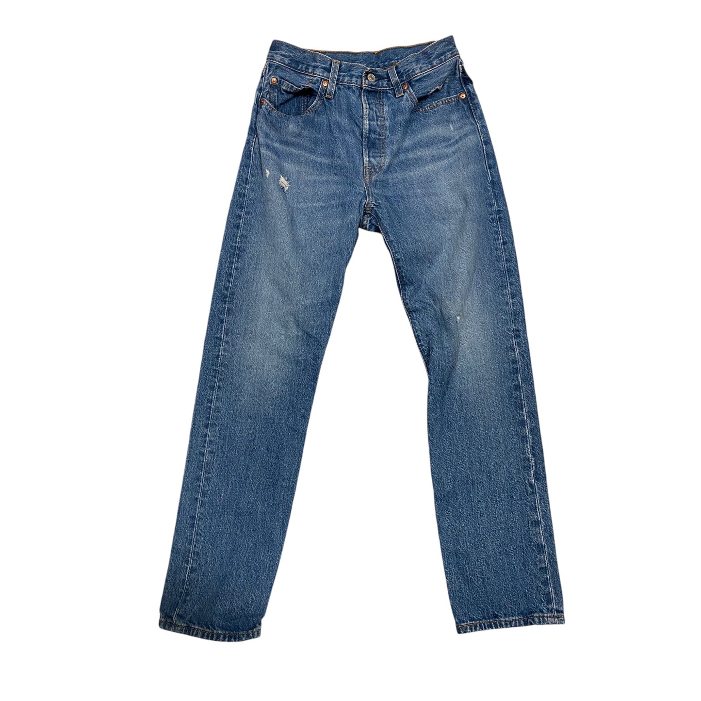 Jeans Straight By Levis In Blue Denim, Size: 6