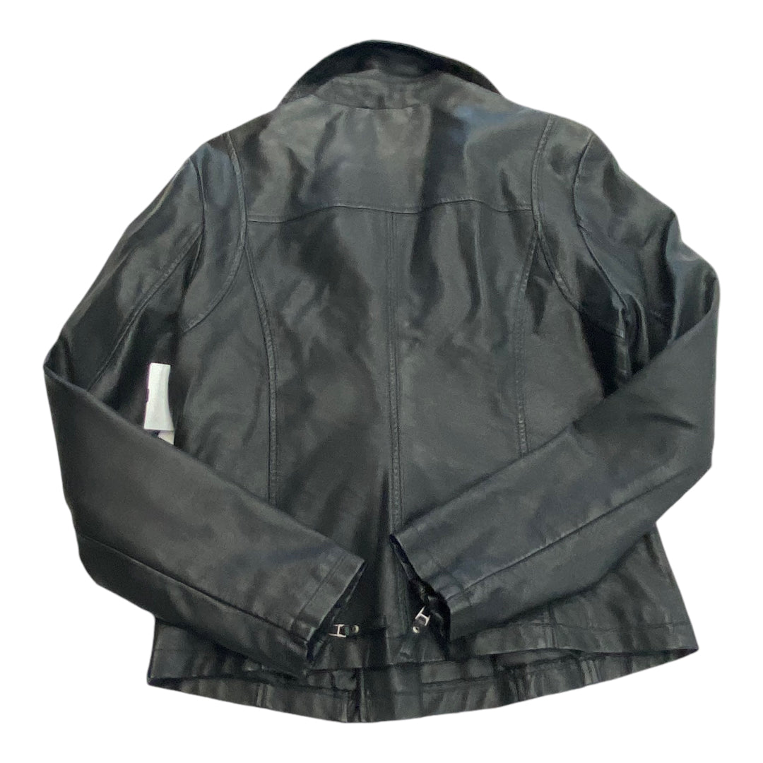 Jacket Moto By Max Studio In Black, Size: M