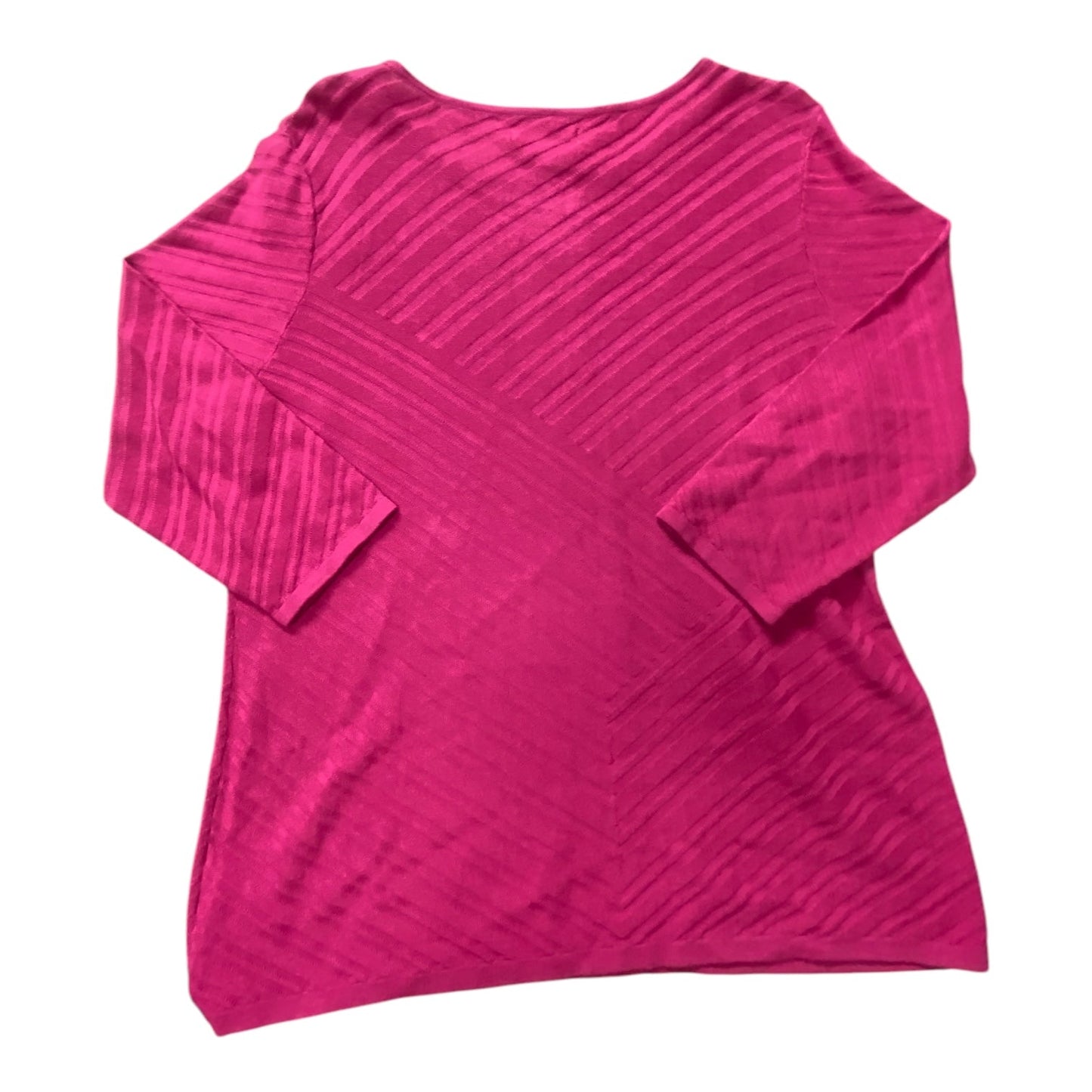 Sweater By Dana Buchman In Pink, Size: Xl