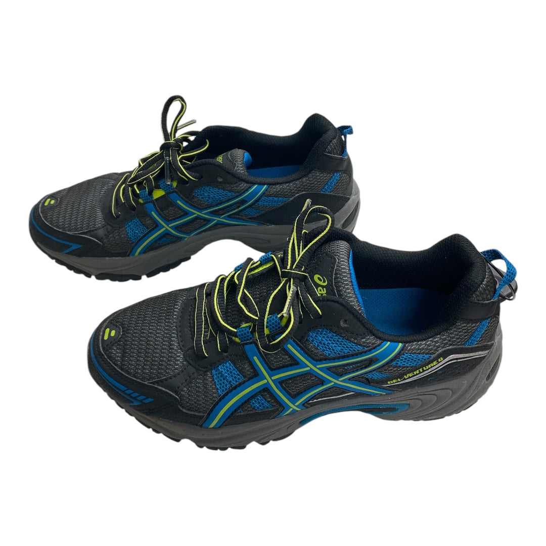 Shoes Athletic By Asics In Black & Blue, Size: 7.5