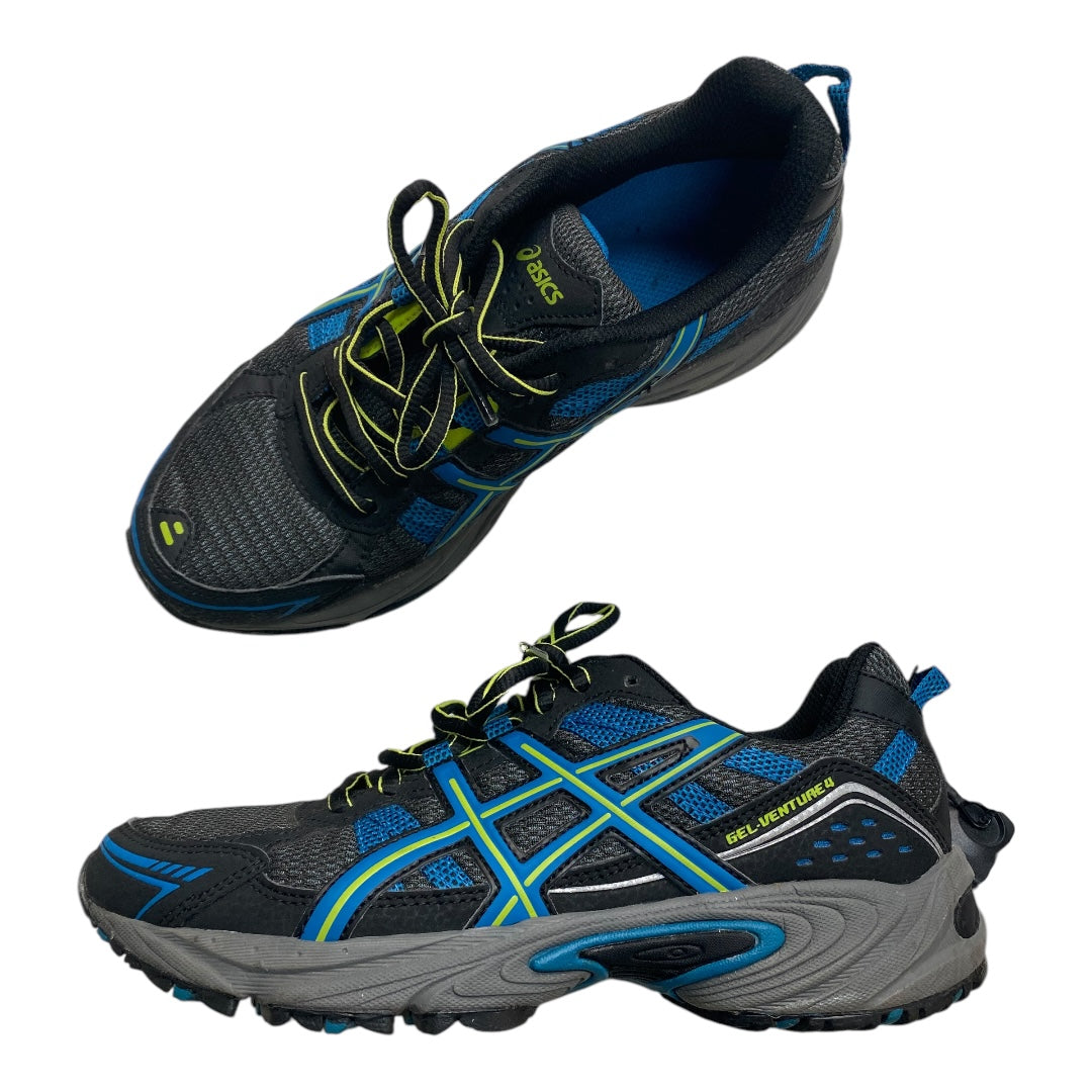 Shoes Athletic By Asics In Black & Blue, Size: 7.5