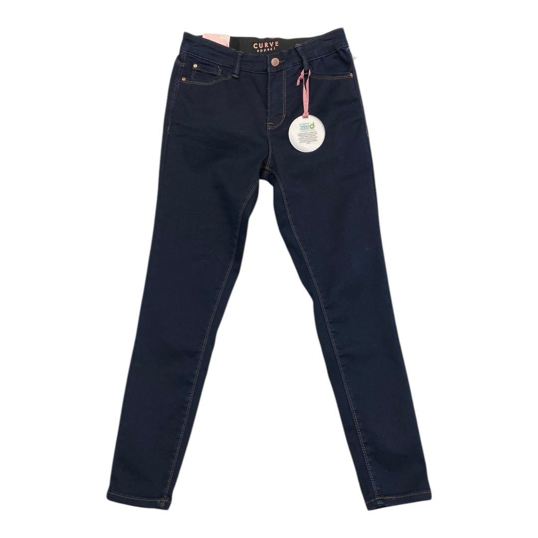 Jeans Skinny By Curve Appeal In Blue Denim, Size: 2