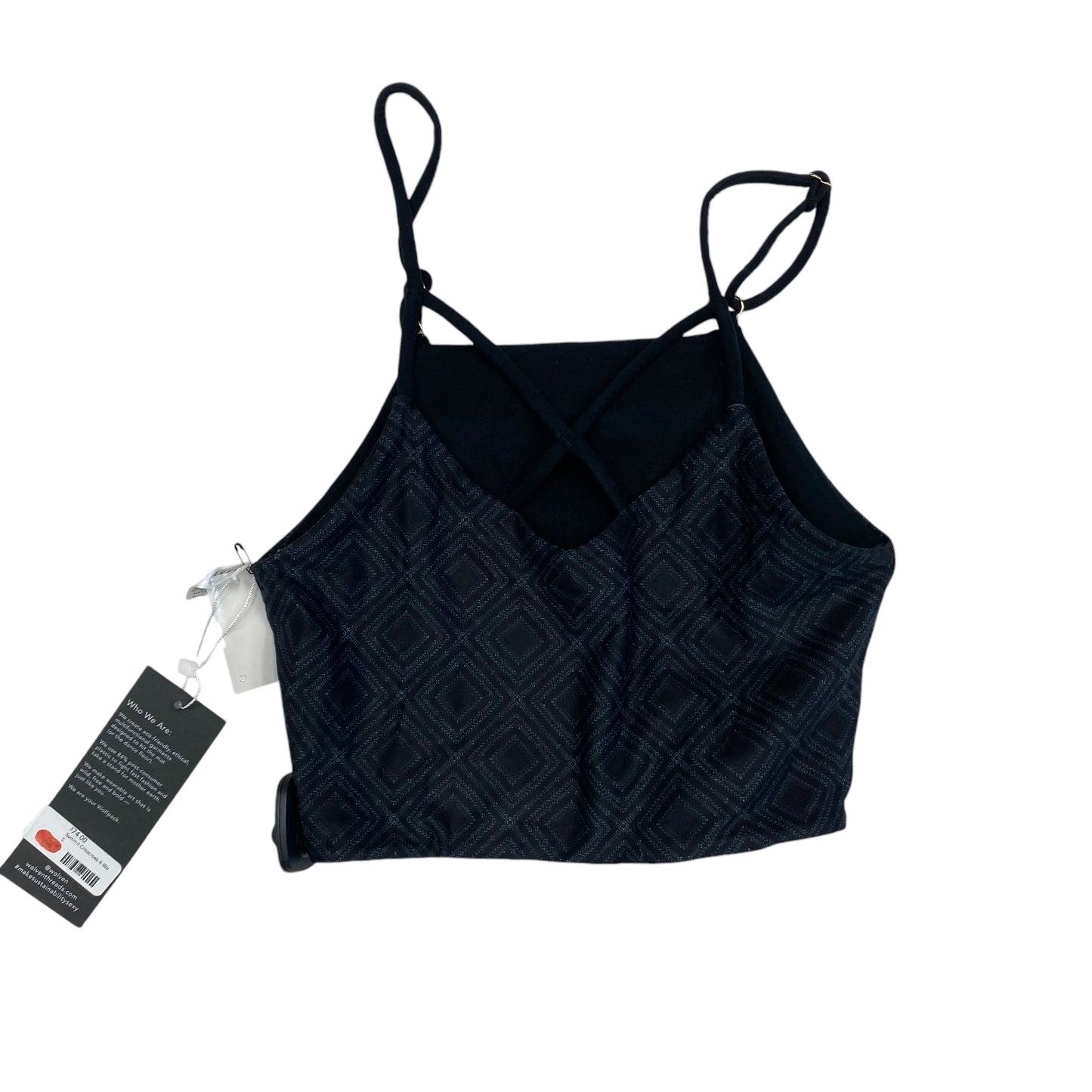 Athletic Bra By Cmc In Black & Grey, Size: S