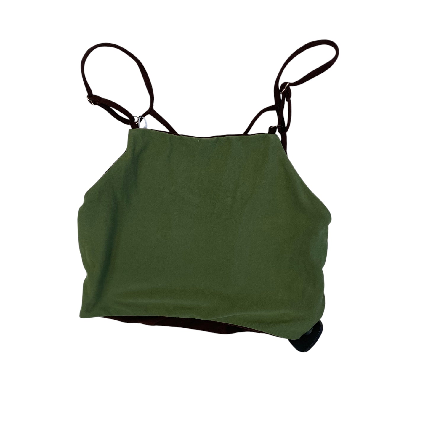 Athletic Bra By Cmc In Brown & Green, Size: S