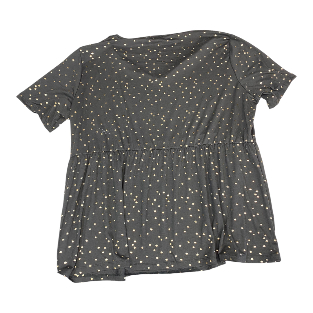 Top Short Sleeve By Cmc In Black & Gold, Size: 4x