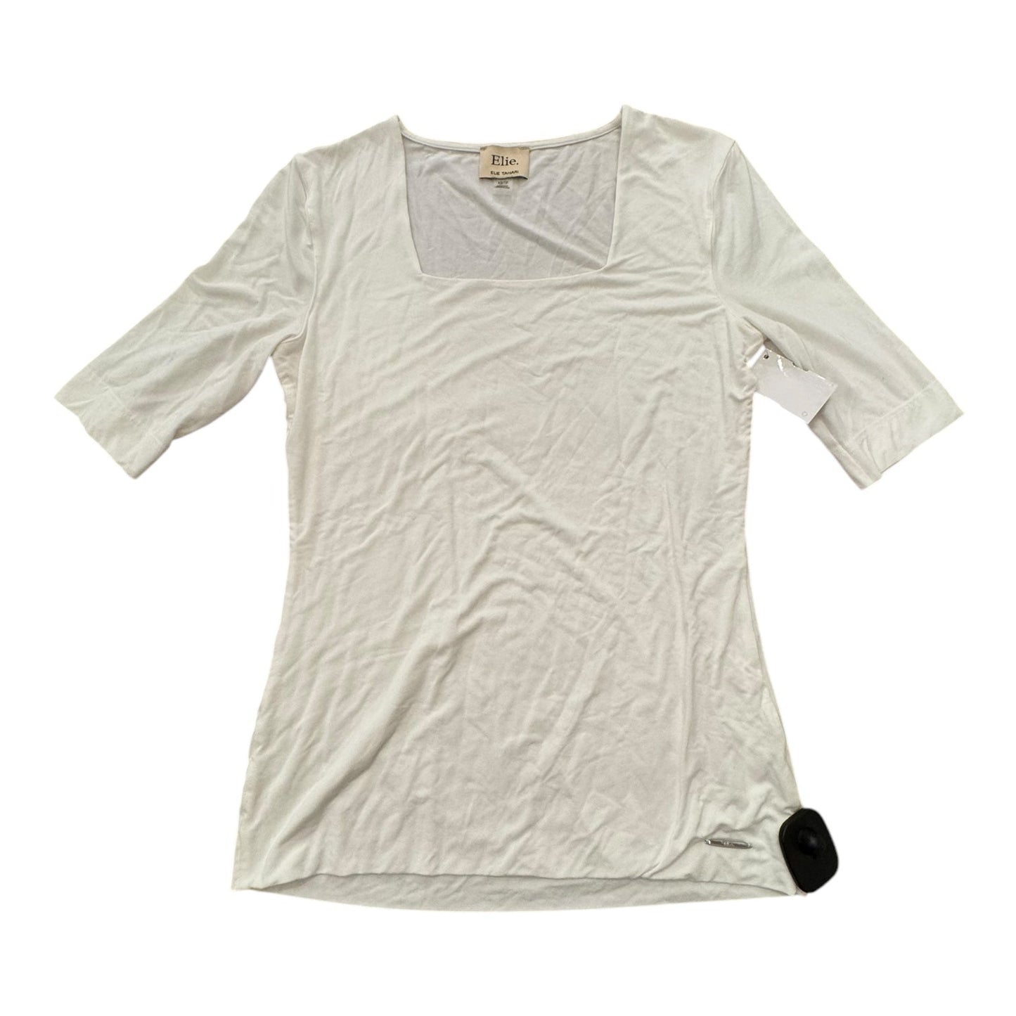 Top Short Sleeve By Elie Tahari In White, Size: Xs