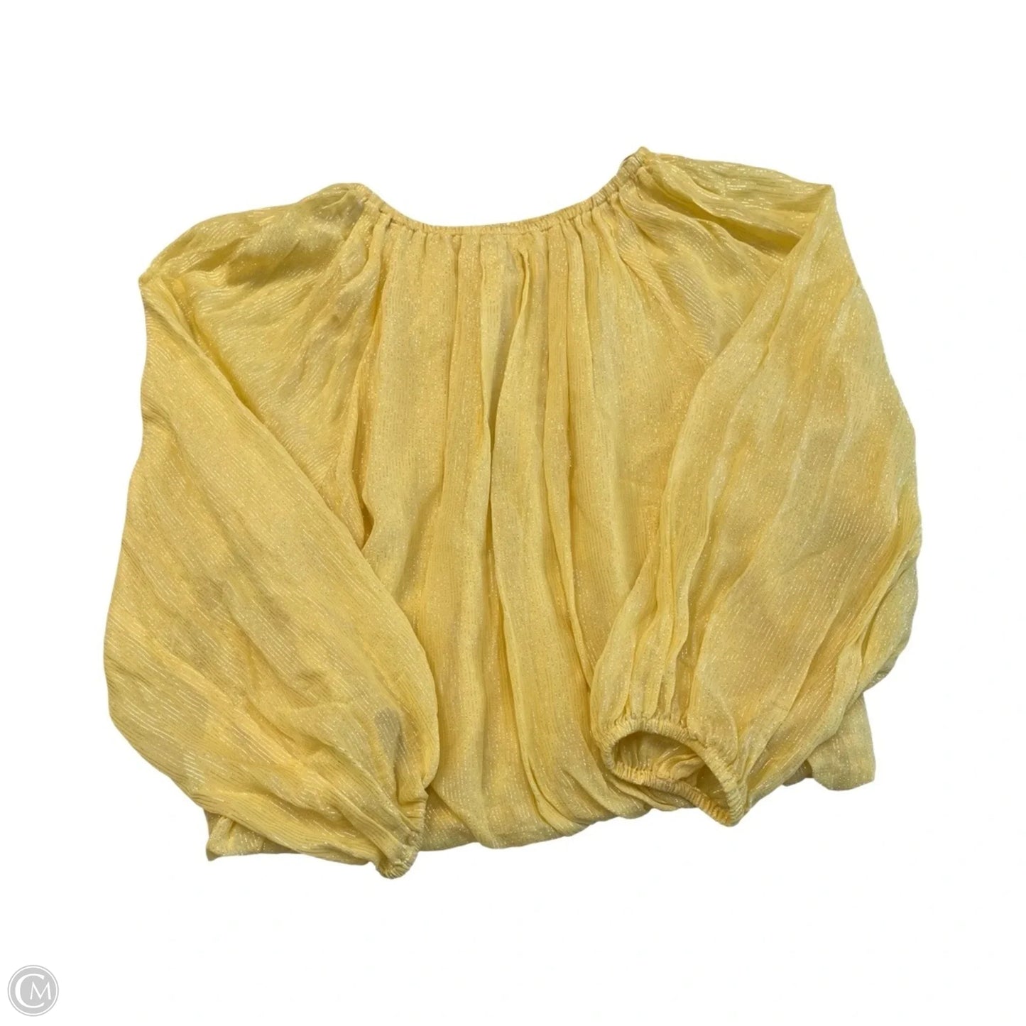 Top Long Sleeve By Parker In Yellow, Size: L