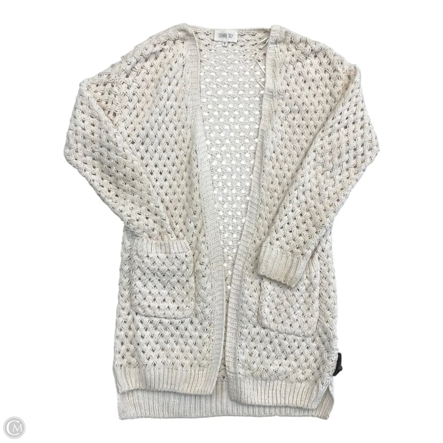 Sweater Cardigan By Sienna Sky In Cream, Size: M