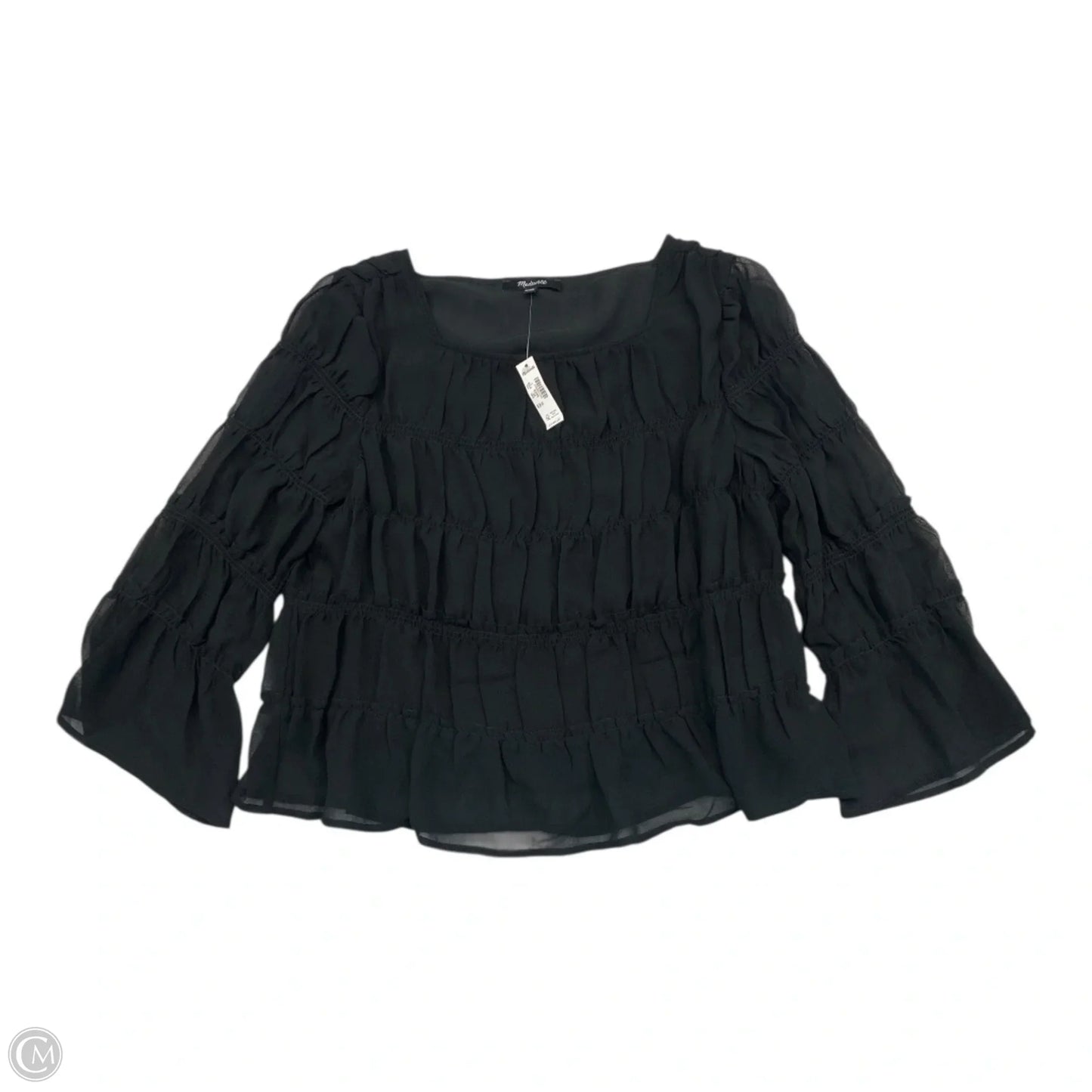 Top Long Sleeve By Madewell In Black, Size: S