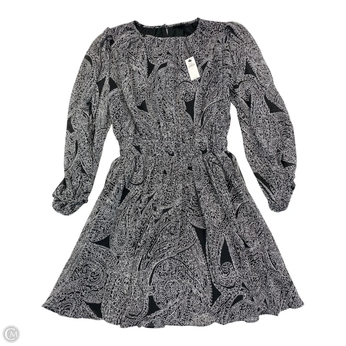 Dress Party Short By Banana Republic In Black & Grey, Size: S