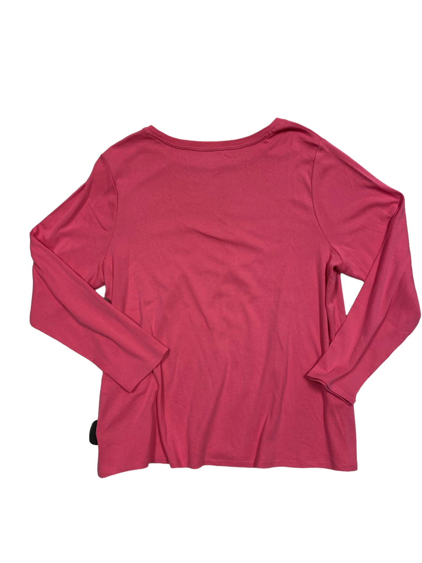 Pink Top Long Sleeve Basic J. Jill, Size 2x