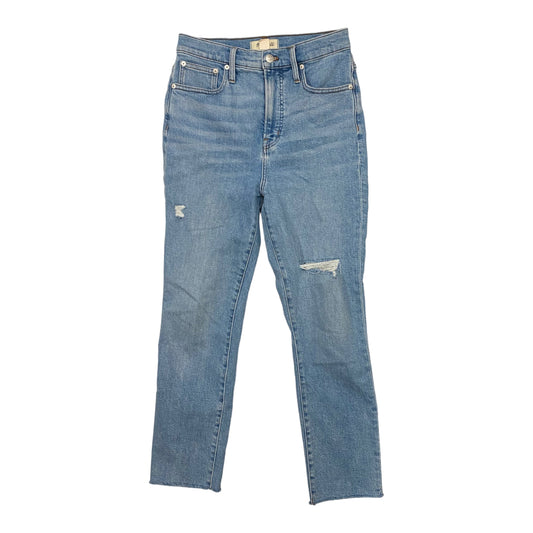 Jeans Straight By Madewell In Blue Denim, Size: 2