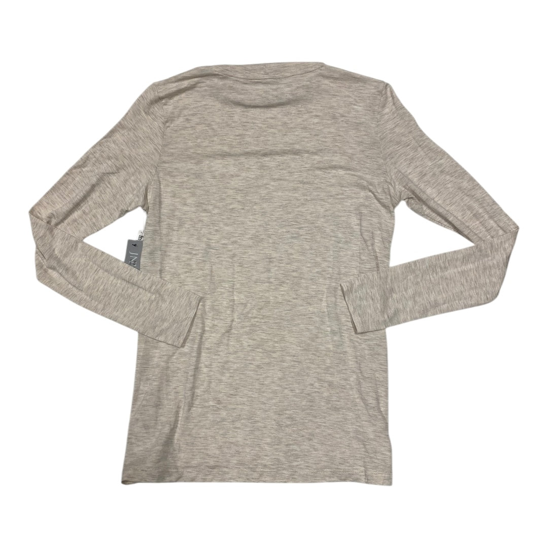 Top Long Sleeve Basic By Jones New York In Beige, Size: M