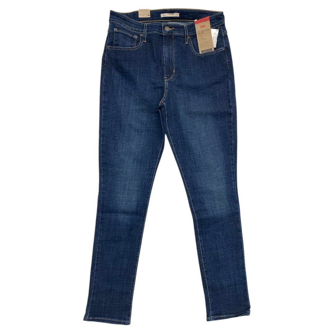 Jeans Skinny By Levis In Blue Denim, Size: 12