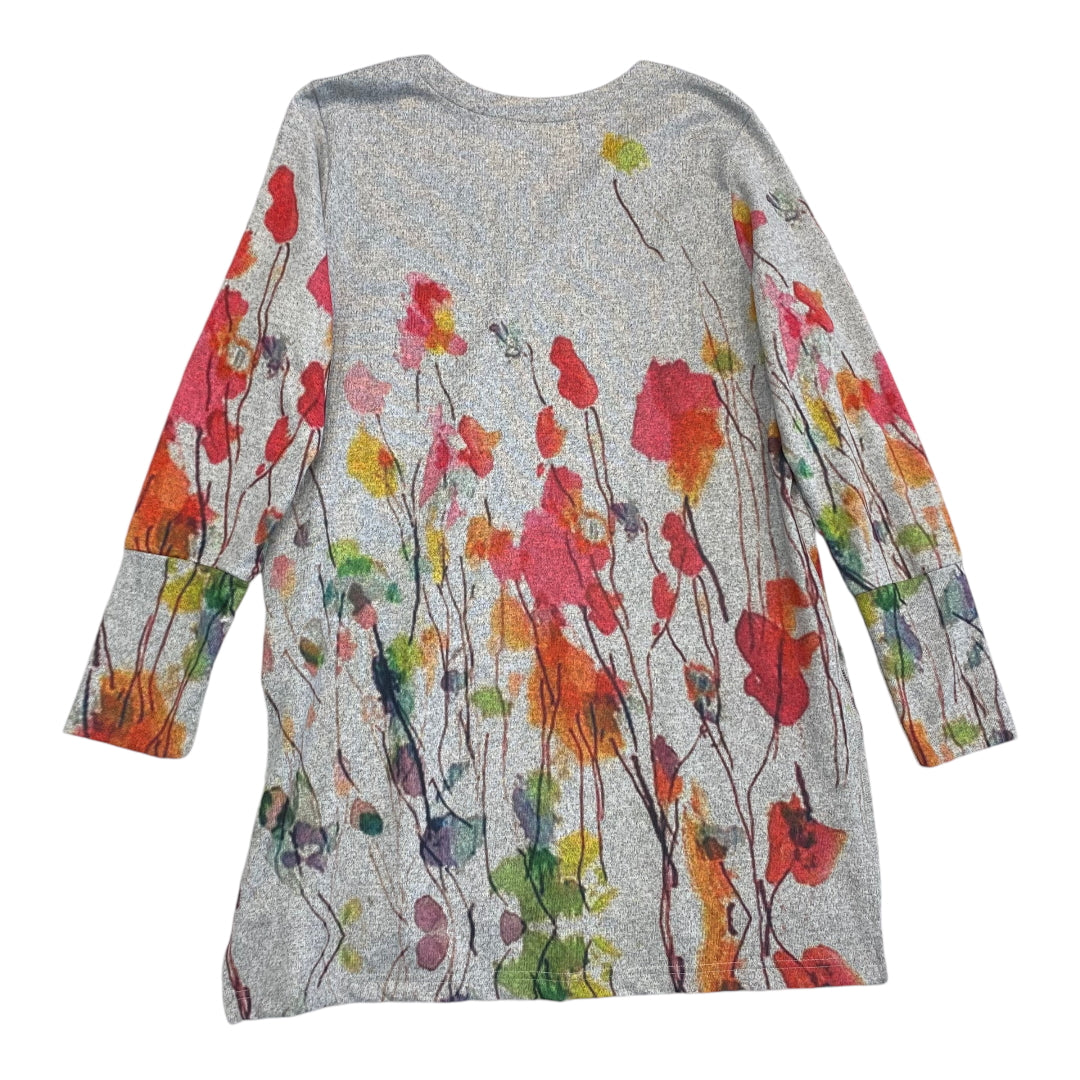 Sweater By Soft Surroundings In Floral Print, Size: Mp