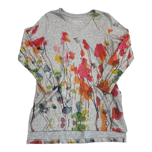 Sweater By Soft Surroundings In Floral Print, Size: Mp