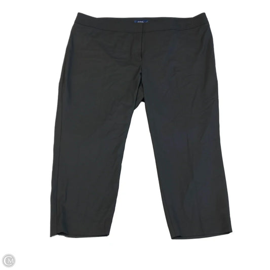 Pants Cropped By Eloquii In Black, Size: 22