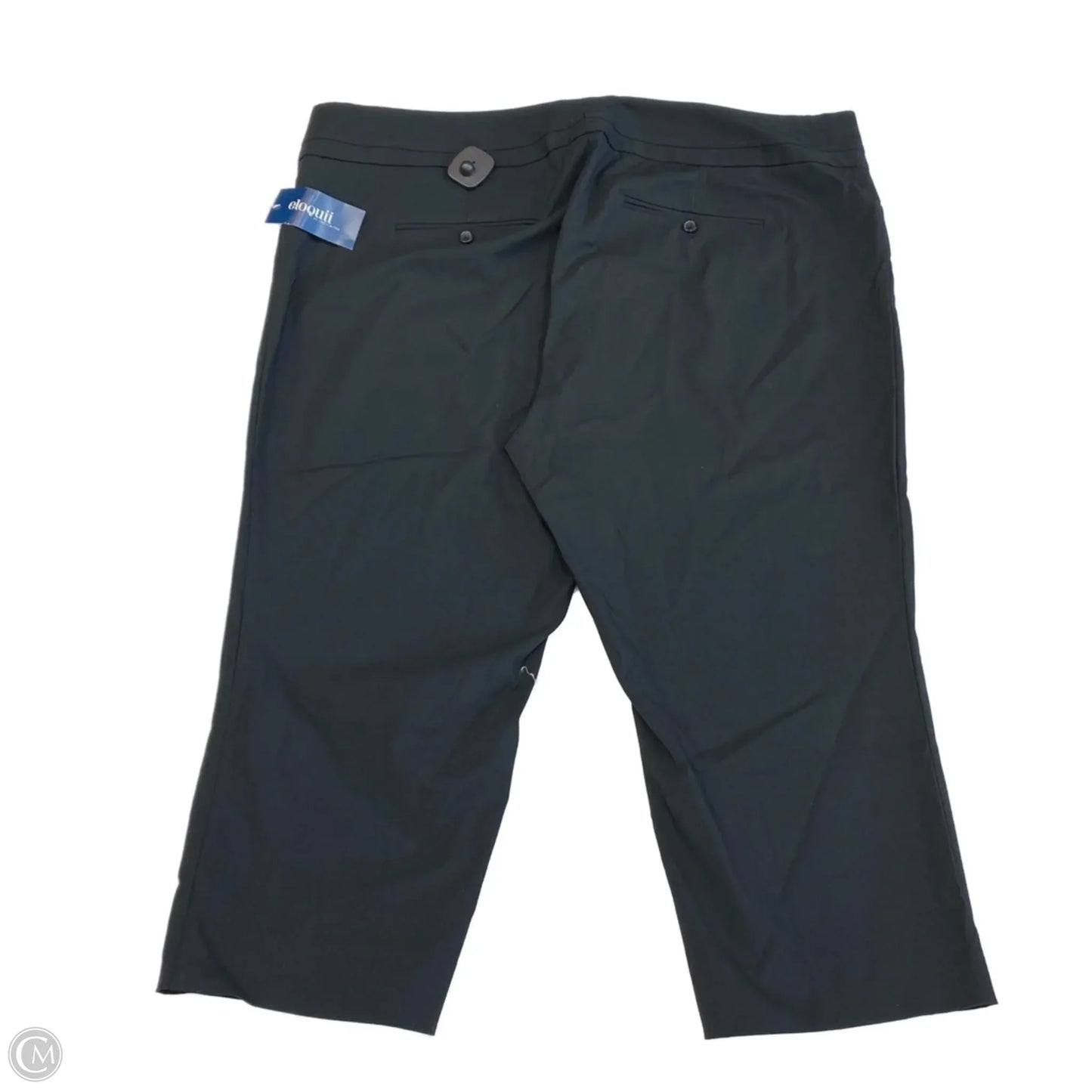 Pants Cropped By Eloquii In Black, Size: 24