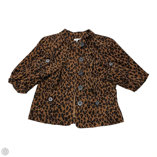 Blazer By Charter Club In Animal Print, Size: S