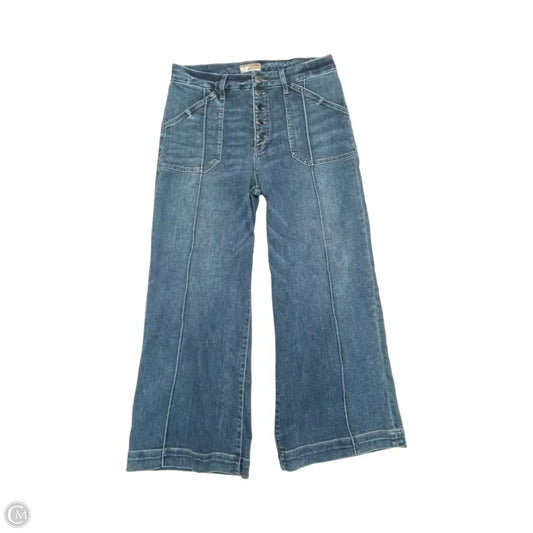 Jeans Wide Leg By Kut In Blue Denim, Size: 12