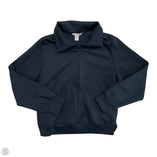 Athletic Top Long Sleeve Collar By Athleta In Navy, Size: M