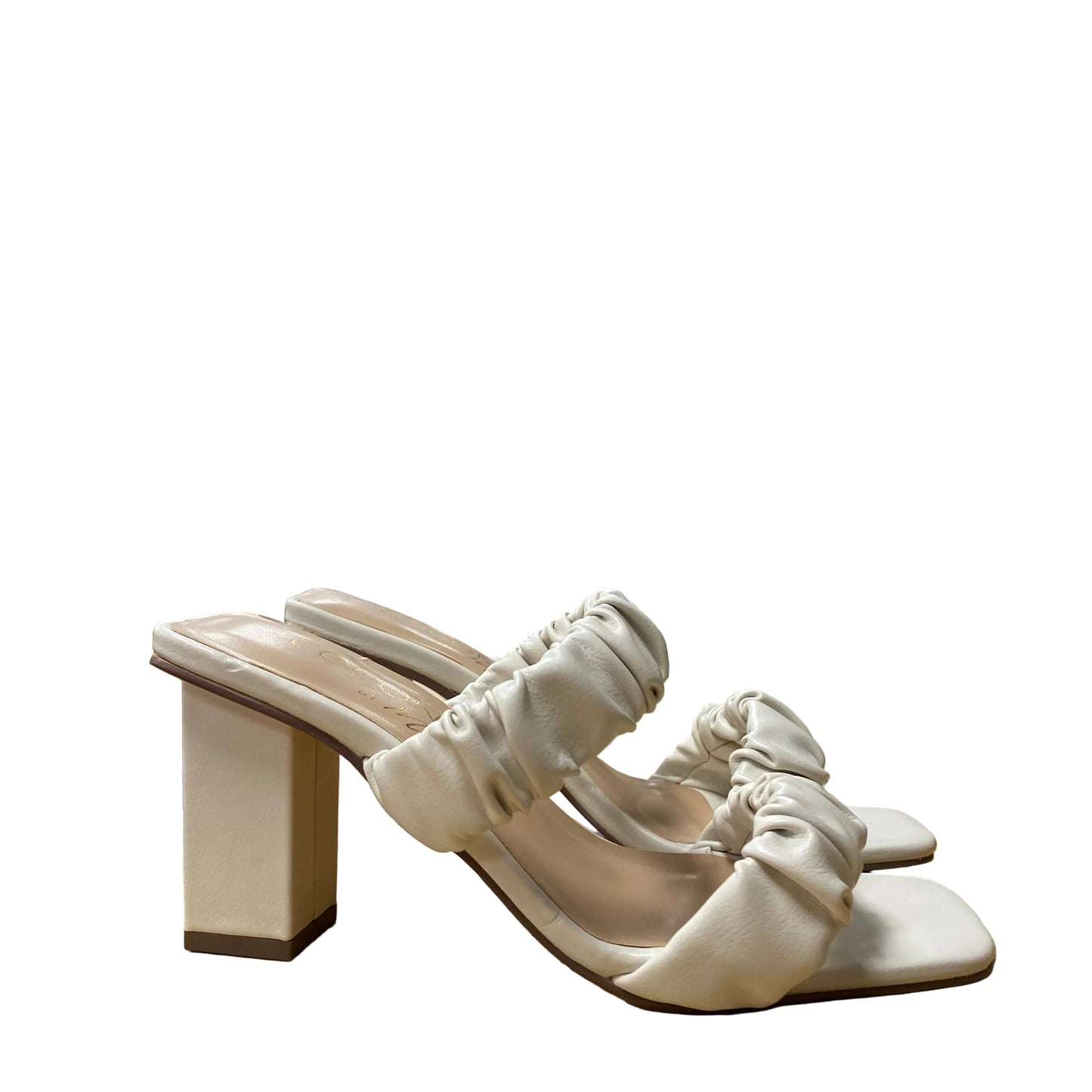 Sandals Heels Block By Matisse In Cream, Size:8
