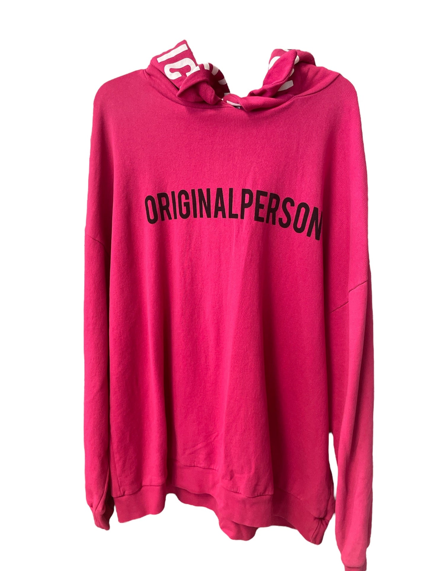 Sweatshirt Hoodie By Zara In Pink, Size: L