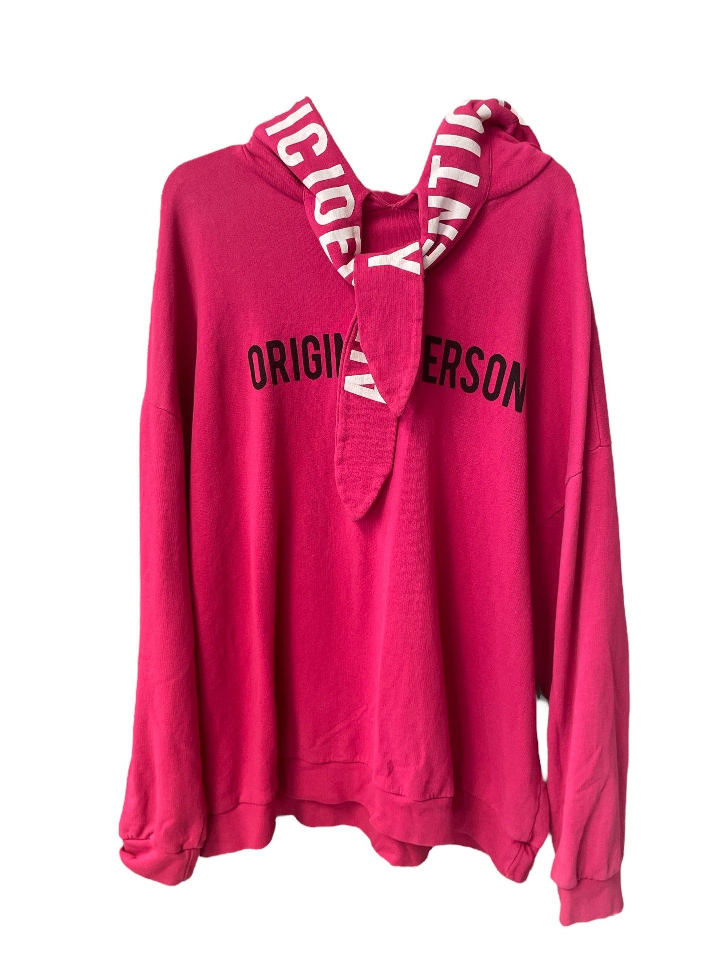 Sweatshirt Hoodie By Zara In Pink, Size: L