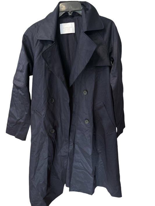 Coat Trench Coat By Everlane In Navy, Size: S