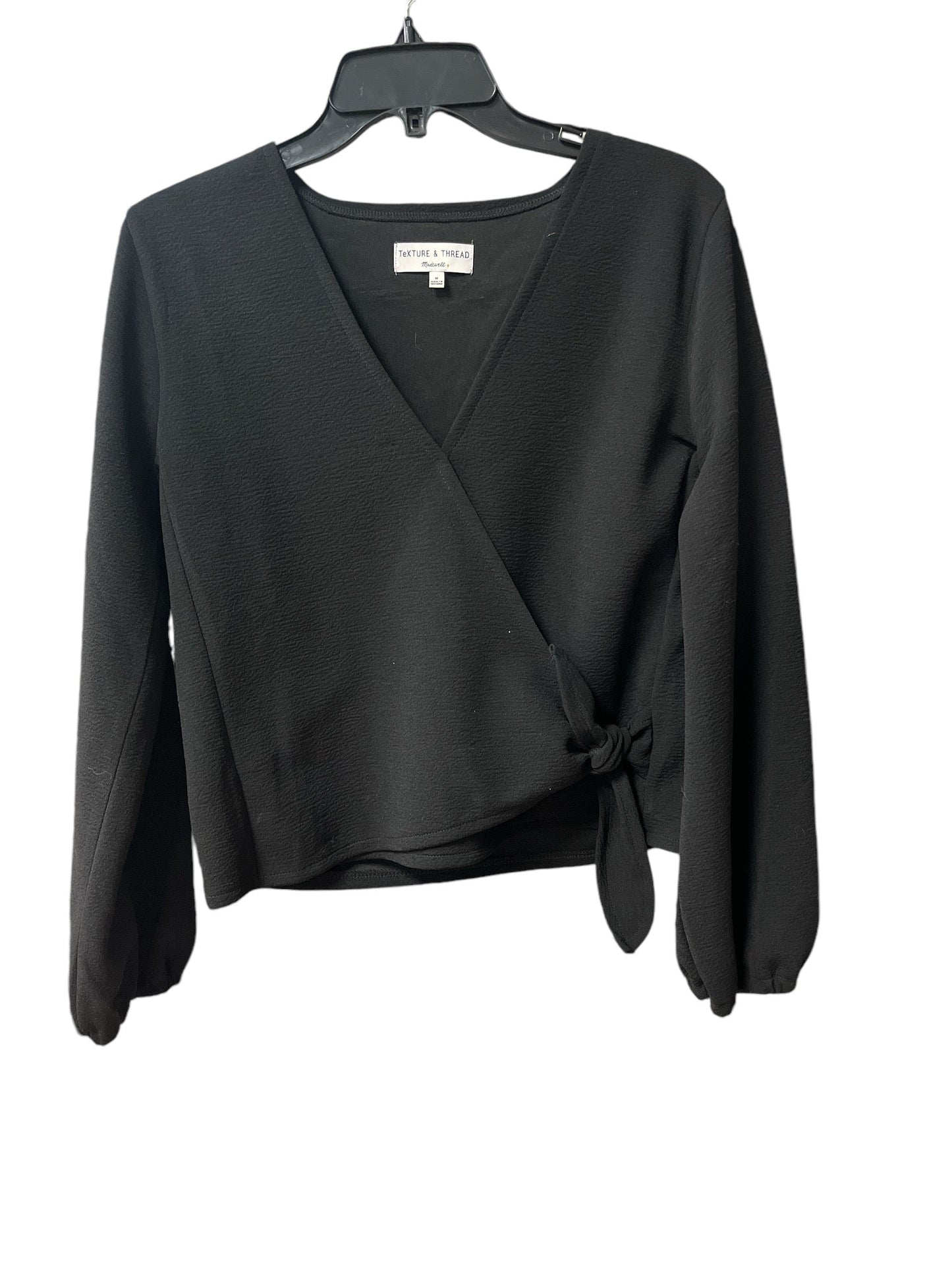 Top Long Sleeve By Madewell In Black, Size: M