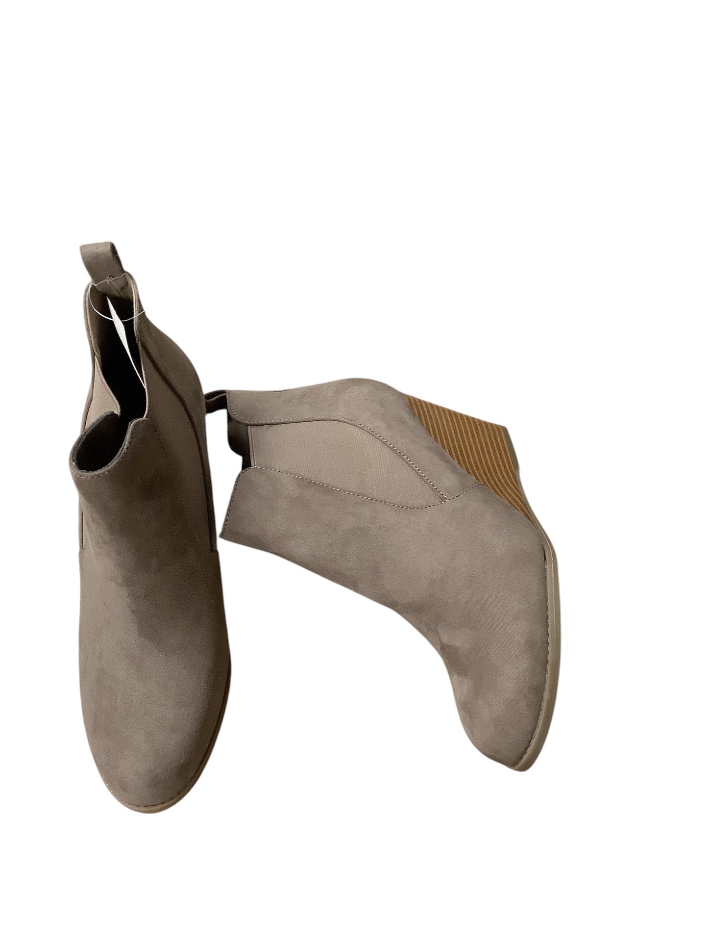 Boots Ankle Heels By Ana In Taupe, Size: 9