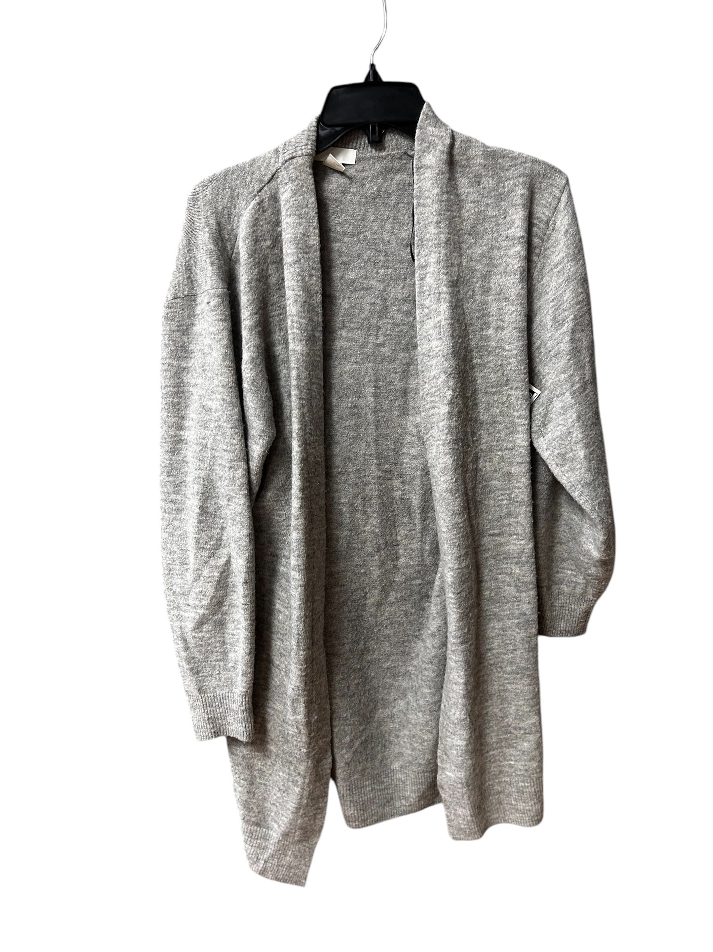 Sweater Cardigan By H&m In Grey, Size: S