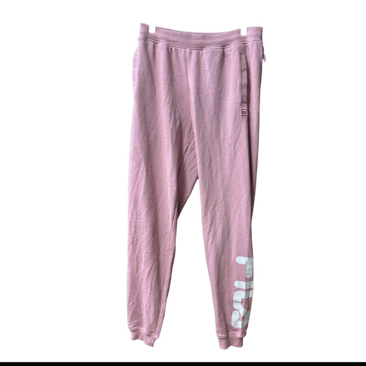 Athletic Pants By Fila In Pink, Size: Xl