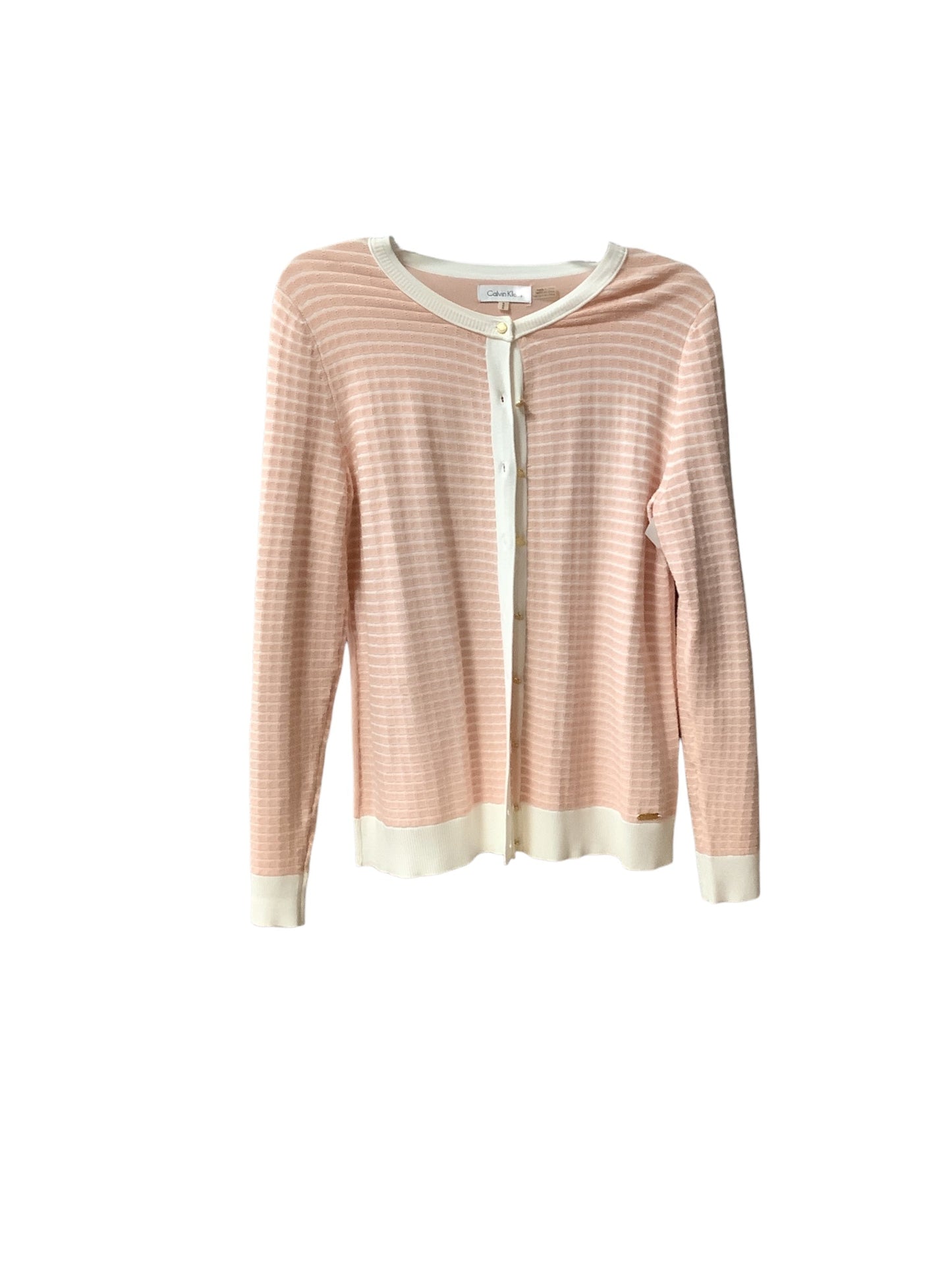 Cardigan By Calvin Klein In Pink, Size: M