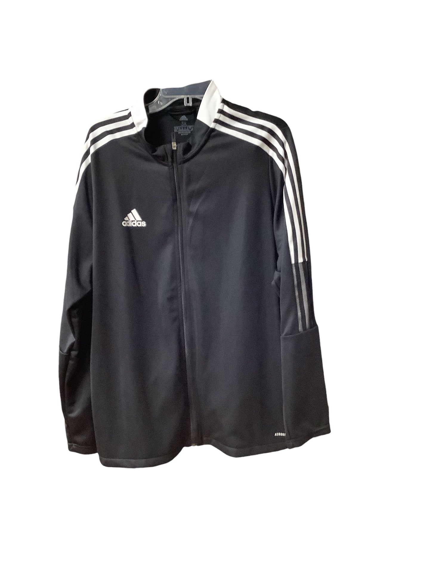 Athletic Jacket By Adidas In Black, Size: 3x