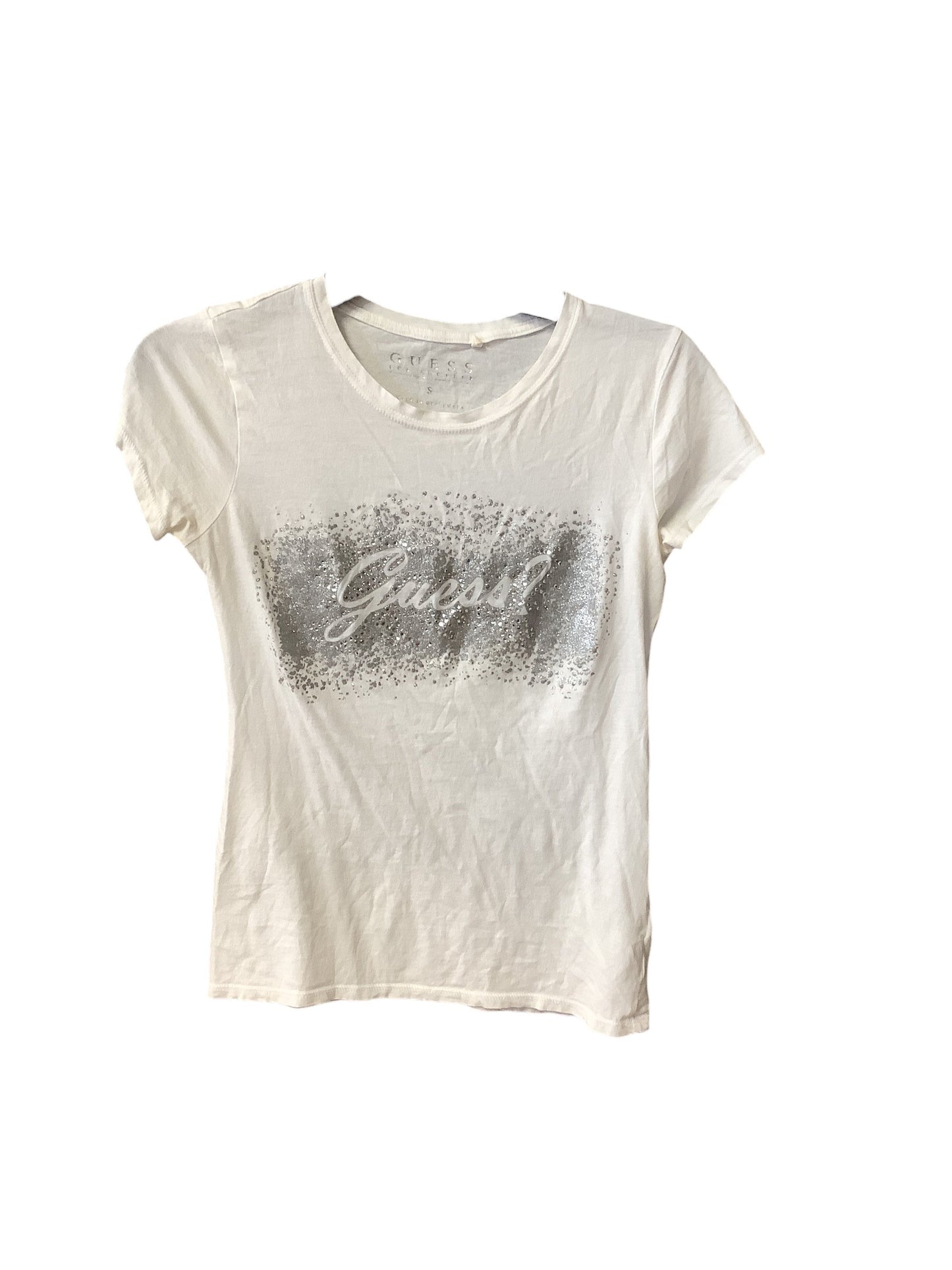 White Top Short Sleeve Guess, Size S