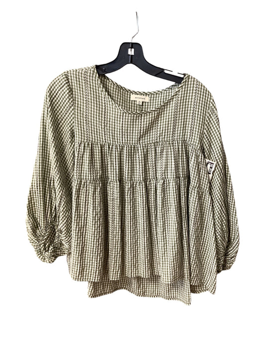 Top Long Sleeve By Max Studio In Green, Size: Xs