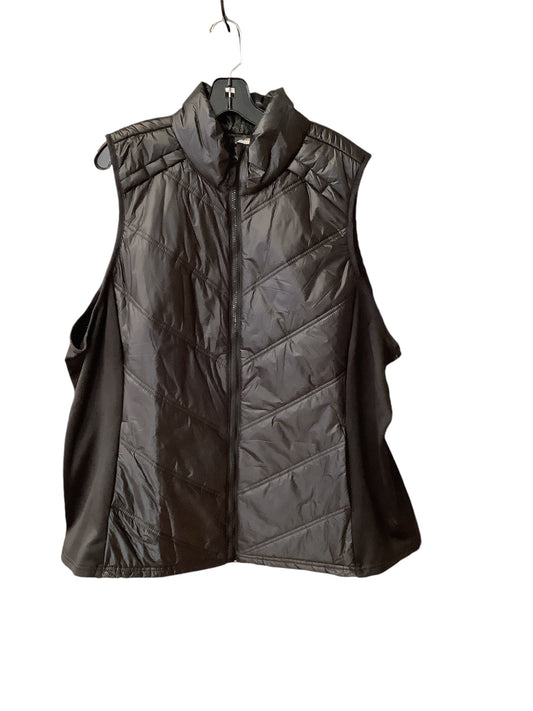 Vest Puffer & Quilted By Avia In Black, Size: 3x