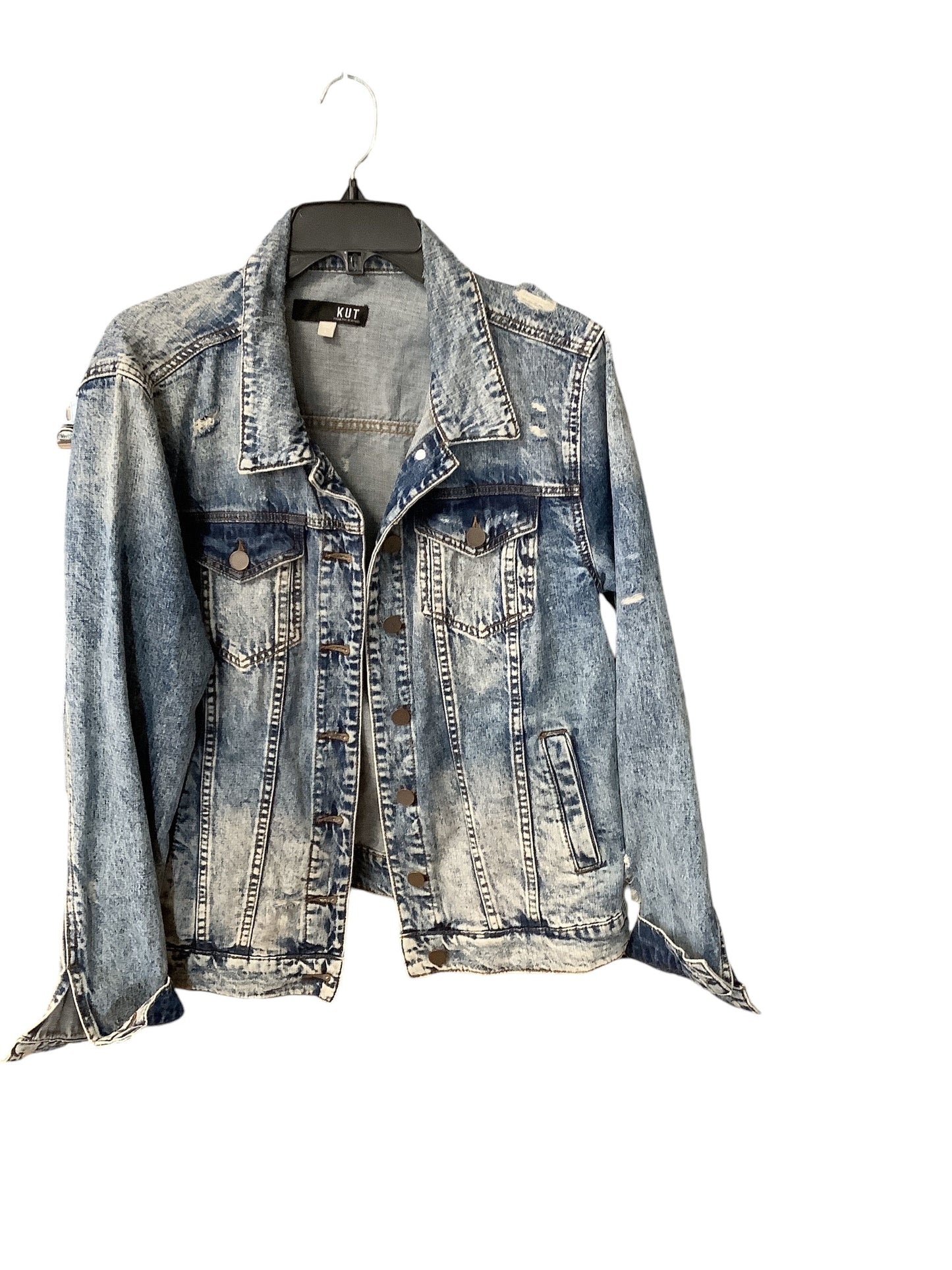 Jacket Denim By Kut In Blue Denim, Size: L