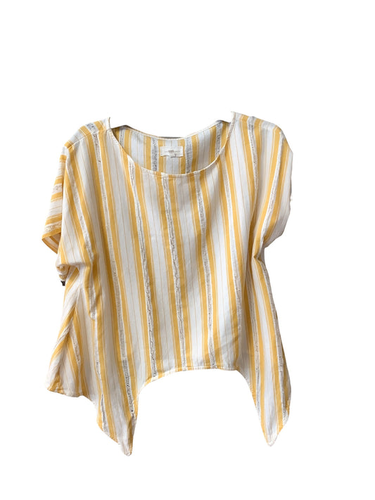 Yellow Top Short Sleeve Lou And Grey, Size S