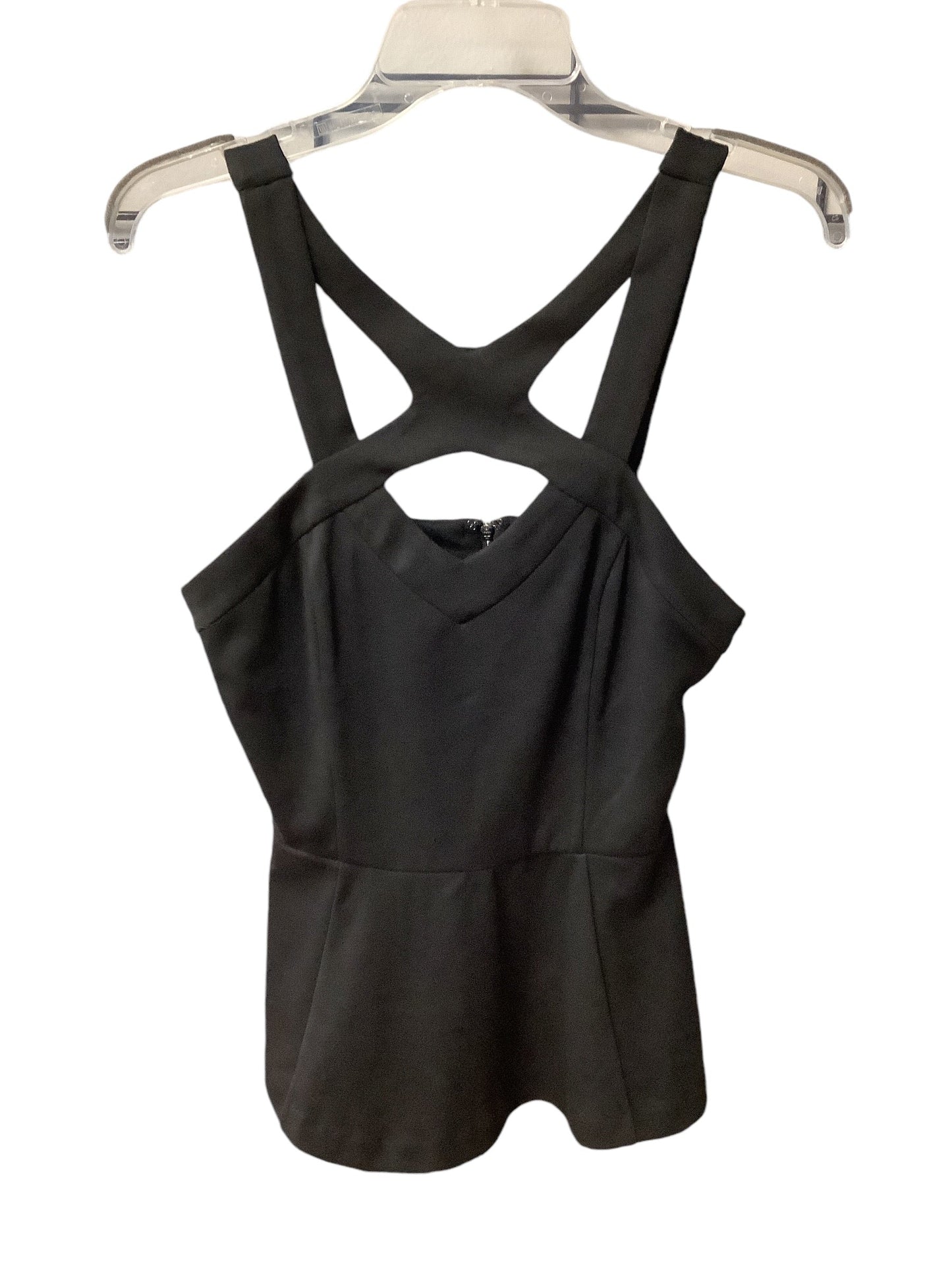 Top Sleeveless By Guess In Black, Size: S