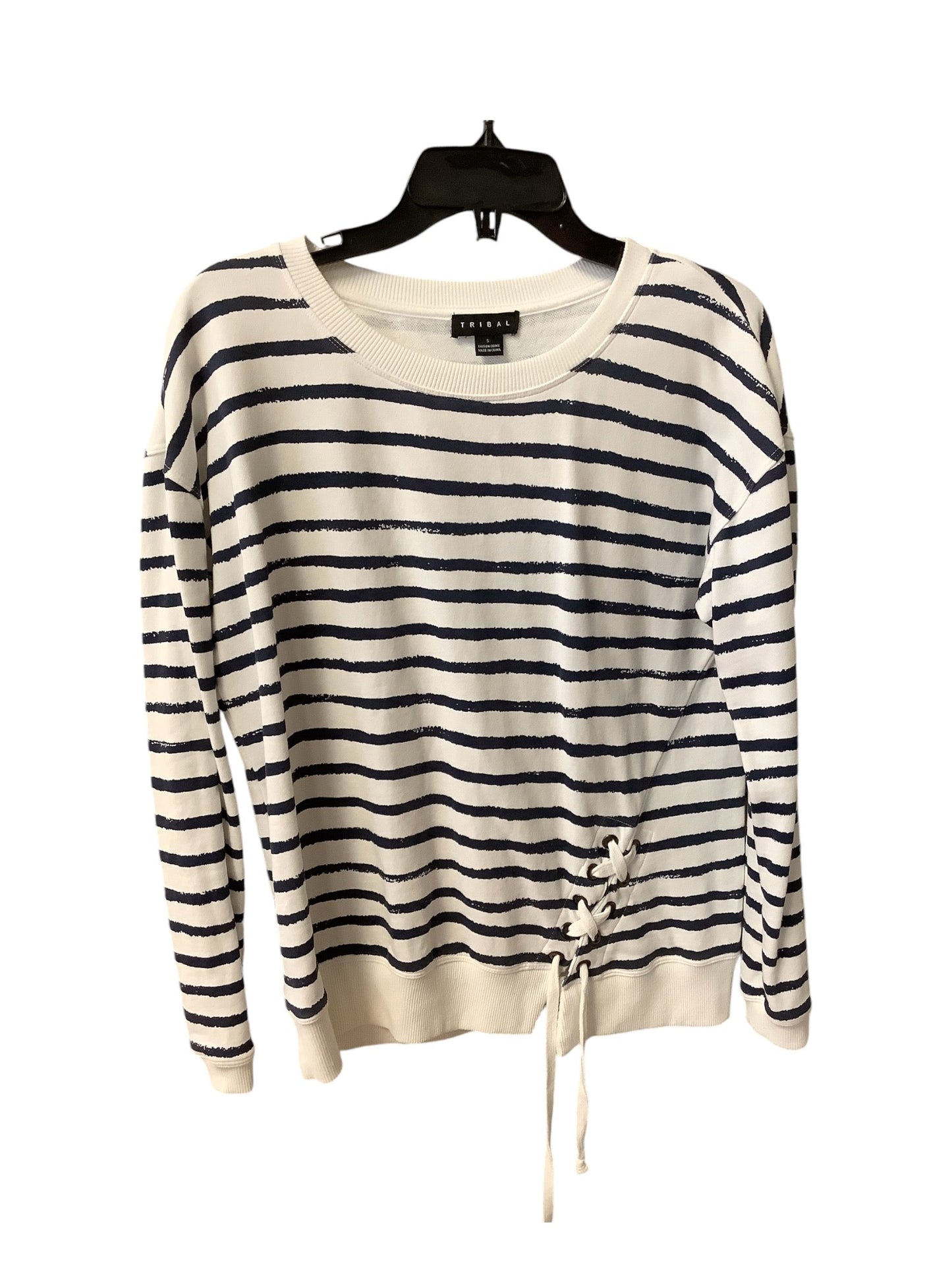 Top Long Sleeve By Tribal In White, Size: 0