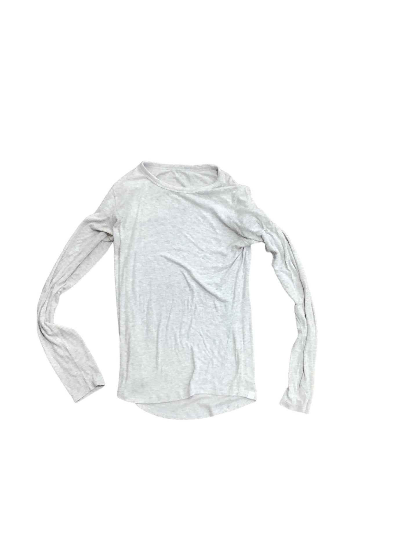 Grey Athletic Top Long Sleeve Collar Lululemon, Size M